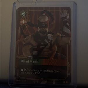 League TCG Lee Sin‎ Blind Monk Legend NM Riftbound OGN Rare Champion